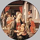 Fra Filippo Lippi Virgin with the Child and Scenes from the Life of St Anne painting